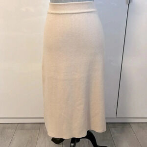 BRIAN BAILEY A-Line Knit Skirt Cotton, Size M